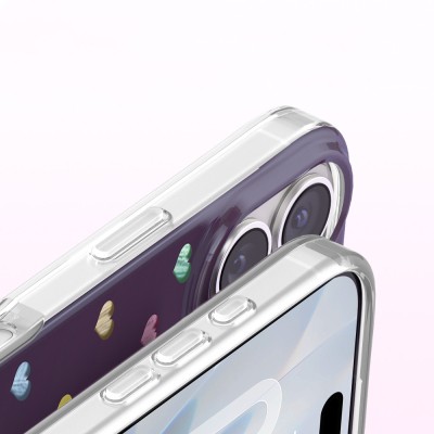 Apple iPhone 17 Kılıf M-Safe Şarj Özellikli Zore Paris Axen Sert PC Kapak - 20