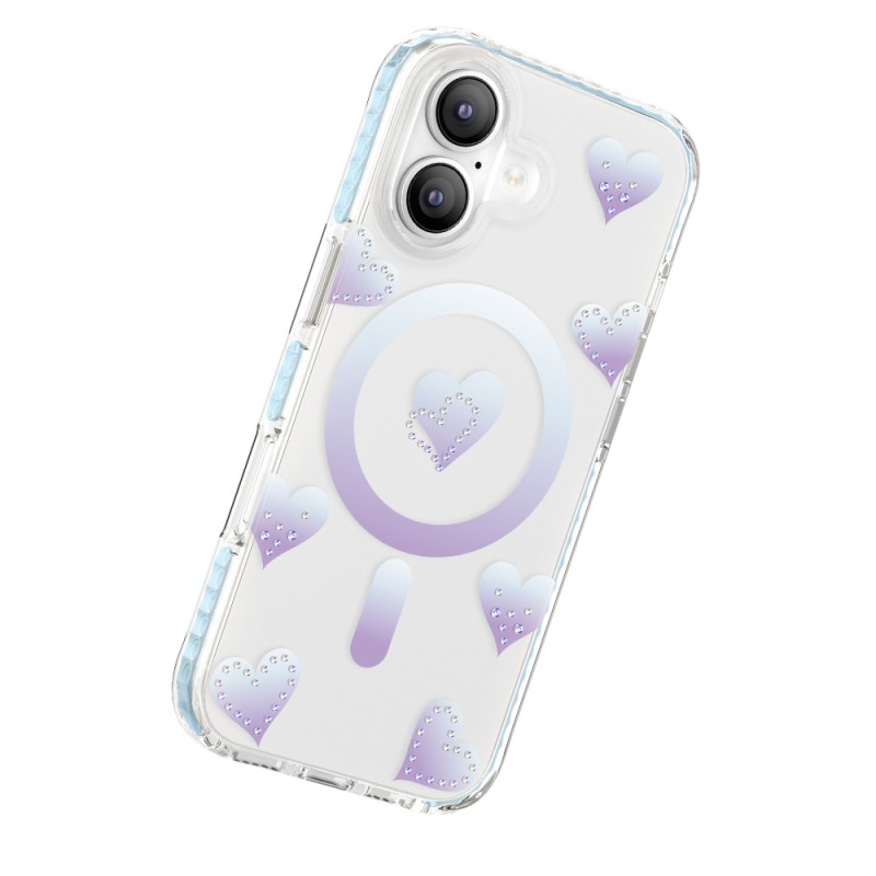 Apple iPhone 17 Kılıf M-Safe Şarj Özellikli Zore Paris Elvo Sert PC Kapak - 21