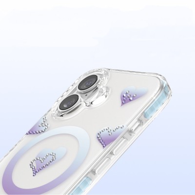 Apple iPhone 17 Kılıf M-Safe Şarj Özellikli Zore Paris Elvo Sert PC Kapak - 22