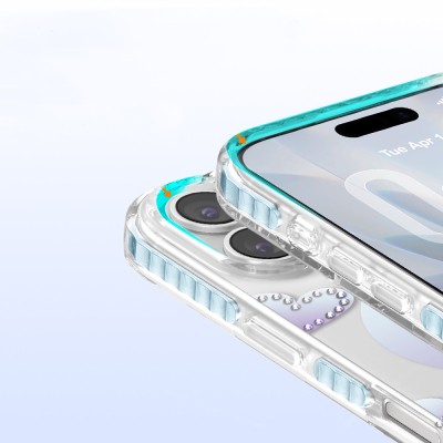 Apple iPhone 17 Kılıf M-Safe Şarj Özellikli Zore Paris Elvo Sert PC Kapak - 24