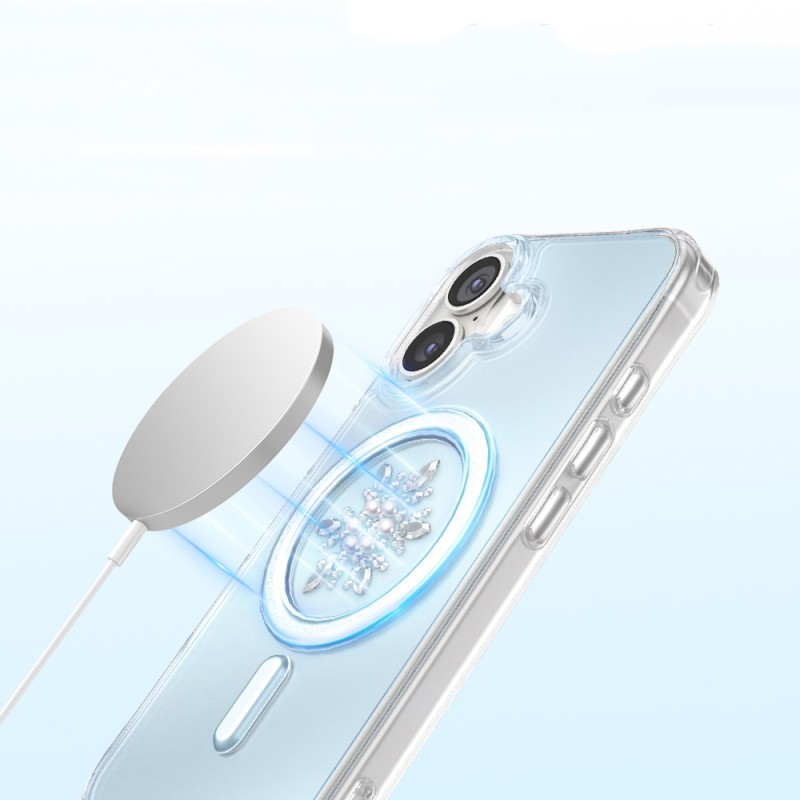 Apple iPhone 17 Kılıf M-Safe Şarj Özellikli Zore Paris Mova Sert PC Kapak - 8