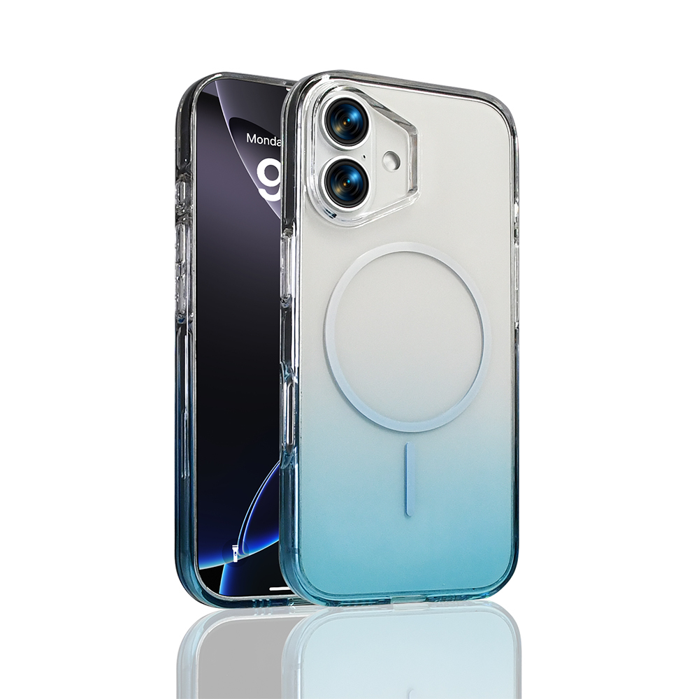 iPhone 17 Kılıf M-Safe Şarj Özellikli Zore Septik Silikon Kapak - Turkuaz