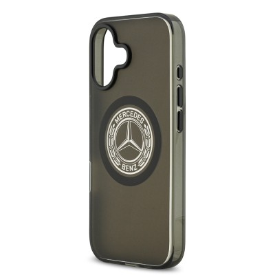 Apple iPhone 17 Kılıf Mercedes Benz Orjinal Lisanslı M-safe Şarj Özellikli Buzlu PC Nostaljik Yıldız Dizayn Kapak - 8