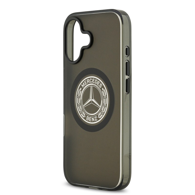 Apple iPhone 17 Kılıf Mercedes Benz Orjinal Lisanslı M-safe Şarj Özellikli Buzlu PC Nostaljik Yıldız Dizayn Kapak - 8
