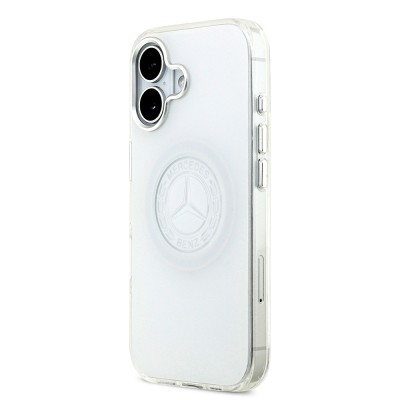 Apple iPhone 17 Kılıf Mercedes Benz Orjinal Lisanslı M-safe Şarj Özellikli Buzlu PC Nostaljik Yıldız Dizayn Kapak - 10
