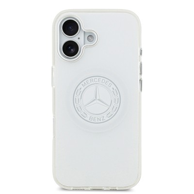 Apple iPhone 17 Kılıf Mercedes Benz Orjinal Lisanslı M-safe Şarj Özellikli Buzlu PC Nostaljik Yıldız Dizayn Kapak - 11