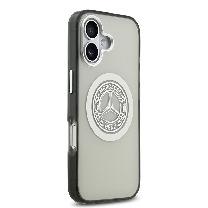 Apple iPhone 17 Kılıf Mercedes Benz Orjinal Lisanslı M-safe Şarj Özellikli Çift Katmanlı PC Nostaljik Yıldız Dizayn Kapak - 6