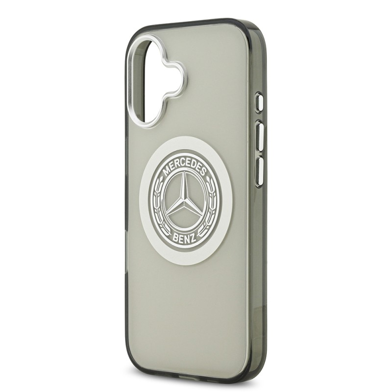 Apple iPhone 17 Kılıf Mercedes Benz Orjinal Lisanslı M-safe Şarj Özellikli Çift Katmanlı PC Nostaljik Yıldız Dizayn Kapak - 8