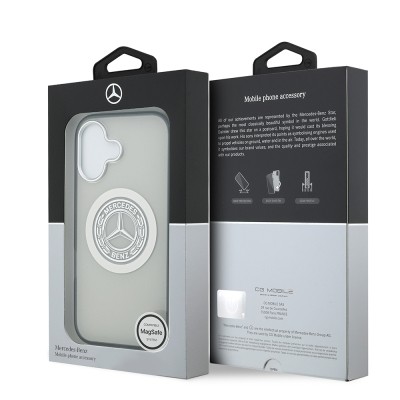 Apple iPhone 17 Kılıf Mercedes Benz Orjinal Lisanslı M-safe Şarj Özellikli Çift Katmanlı PC Nostaljik Yıldız Dizayn Kapak - 16
