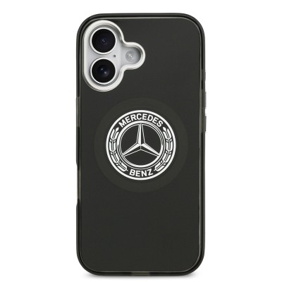 Apple iPhone 17 Kılıf Mercedes Benz Orjinal Lisanslı M-safe Şarj Özellikli Çift Katmanlı PC Nostaljik Yıldız Dizayn Kapak - 11