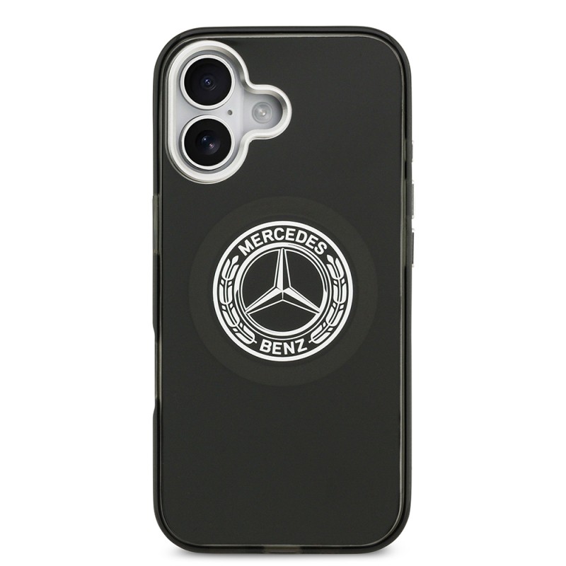 Apple iPhone 17 Kılıf Mercedes Benz Orjinal Lisanslı M-safe Şarj Özellikli Çift Katmanlı PC Nostaljik Yıldız Dizayn Kapak - 11