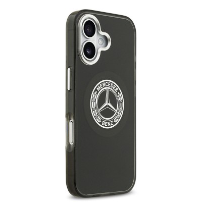 Apple iPhone 17 Kılıf Mercedes Benz Orjinal Lisanslı M-safe Şarj Özellikli Çift Katmanlı PC Nostaljik Yıldız Dizayn Kapak - 12