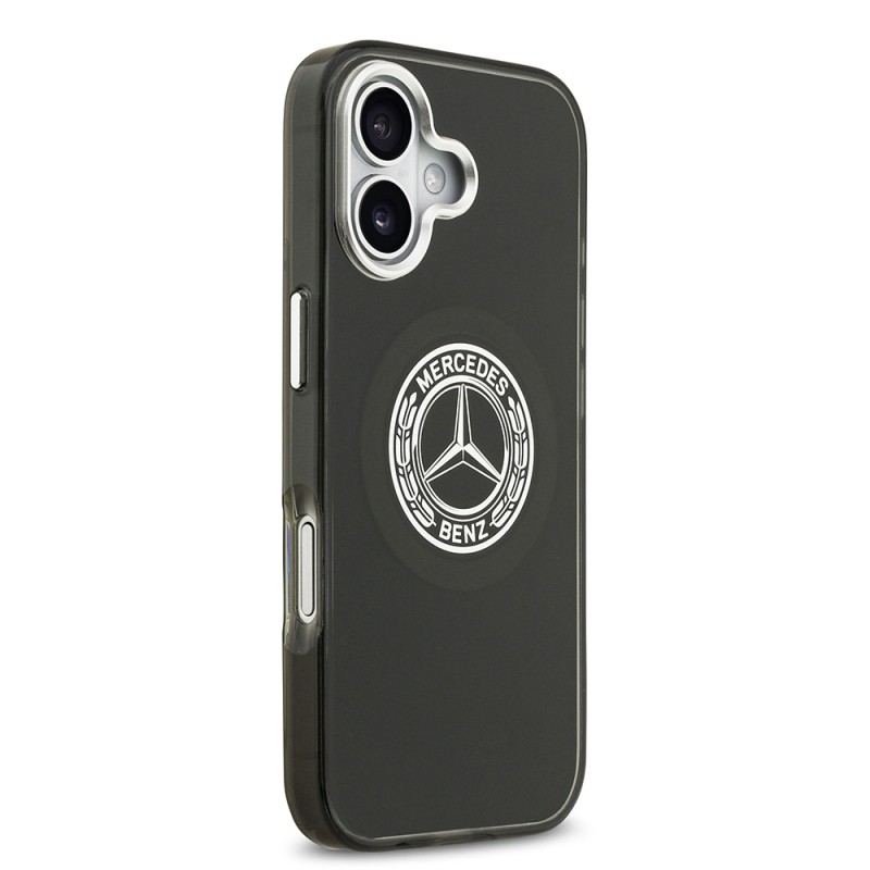 Apple iPhone 17 Kılıf Mercedes Benz Orjinal Lisanslı M-safe Şarj Özellikli Çift Katmanlı PC Nostaljik Yıldız Dizayn Kapak - 12