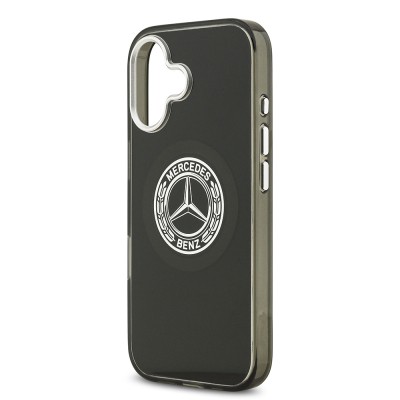Apple iPhone 17 Kılıf Mercedes Benz Orjinal Lisanslı M-safe Şarj Özellikli Çift Katmanlı PC Nostaljik Yıldız Dizayn Kapak - 14