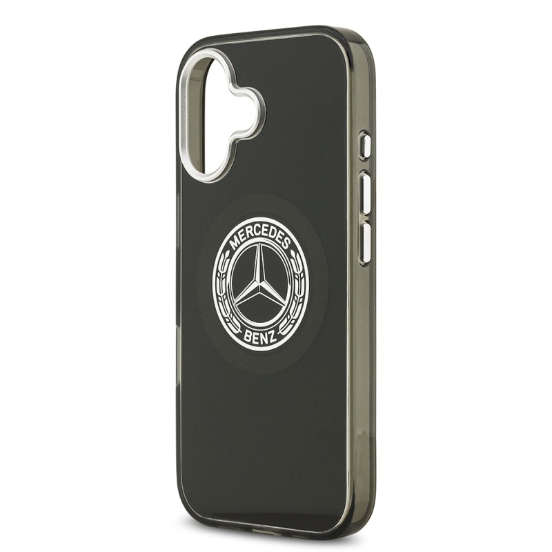 Apple iPhone 17 Kılıf Mercedes Benz Orjinal Lisanslı M-safe Şarj Özellikli Çift Katmanlı PC Nostaljik Yıldız Dizayn Kapak - 14