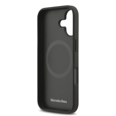 Apple iPhone 17 Kılıf Mercedes Benz Orjinal Lisanslı M-safe Şarj Özellikli Hakiki Deri Nostaljik Yıldız Dizayn Kapak - 16