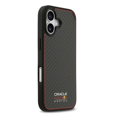 Apple iPhone 17 Kılıf Redbull Orjinal Lisanslı M-safe Şarj Özellikli Karbon Fiber Parlayan Logolu Kapak - 6