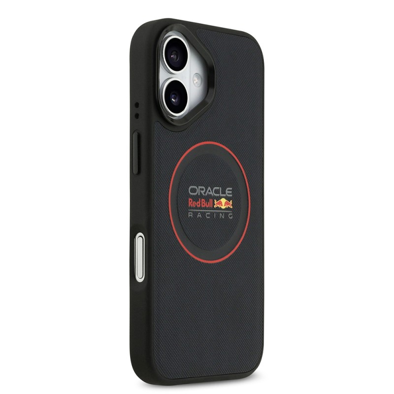 Apple iPhone 17 Kılıf Redbull Orjinal Lisanslı M-safe Şarj Özellikli Kırmızı Halka ve Logo Kabartmalı PU Deri Kapak - 5