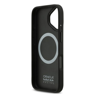 Apple iPhone 17 Kılıf Redbull Orjinal Lisanslı M-safe Şarj Özellikli Kırmızı Halka ve Logo Kabartmalı PU Deri Kapak - 8