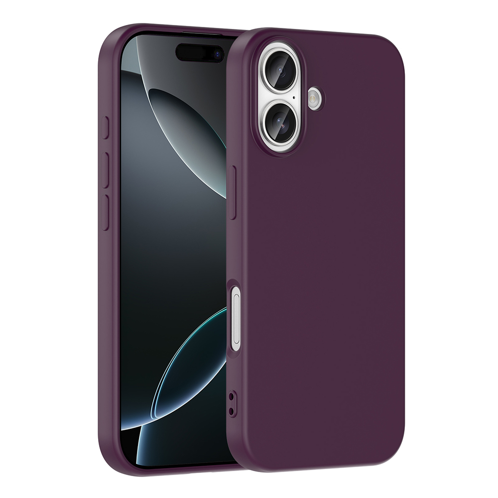 Apple iPhone 17 Kılıf Zore Mara Lansman Kapak - Koyu Mor