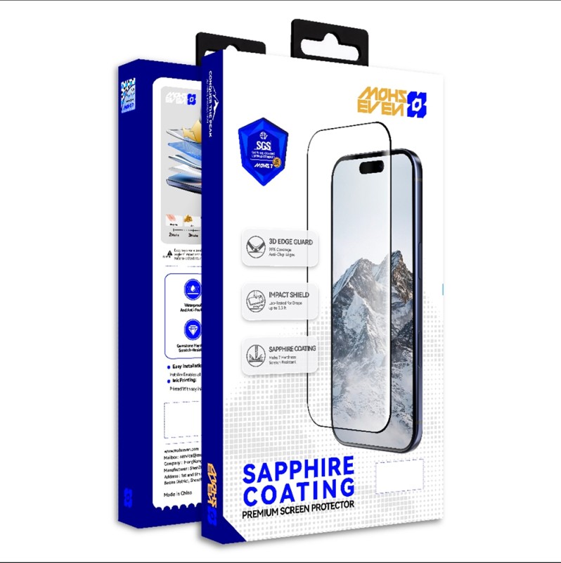 Apple iPhone 17 Mohseven M7 Sapphire Coating Privacy Hayalet Temperli Cam Ekran Koruyucu + Hizalama Aparatlı - 6