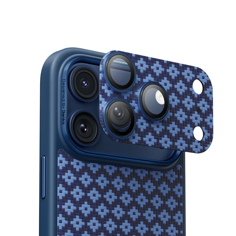Apple iPhone 17 Pro Benks ArmorWarrior ArmorGrid Serisi Kevlar Kamera Lens Koruyucu - 10