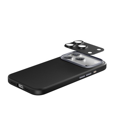Apple iPhone 17 Pro Benks ArmorWarrior Serisi 600D Kevlar Kamera Lens Koruyucu - 12
