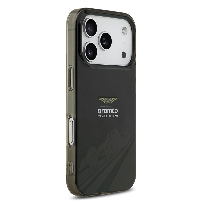 Apple iPhone 17 Pro Case Aston Martin Original Licensed M-Safe Charging Feature IML Print Logo Formula Design Cover - 4