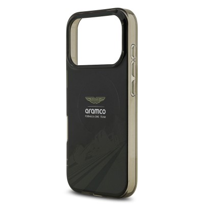 Apple iPhone 17 Pro Case Aston Martin Original Licensed M-Safe Charging Feature IML Print Logo Formula Design Cover - 7