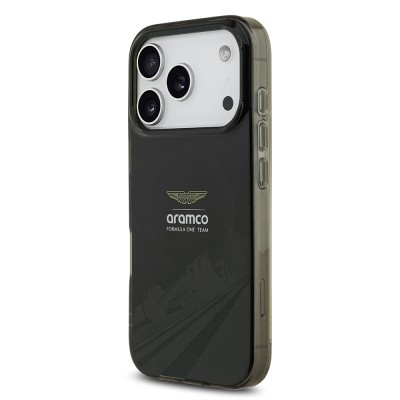 Apple iPhone 17 Pro Case Aston Martin Original Licensed M-Safe Charging Feature IML Print Logo Formula Design Cover - 5