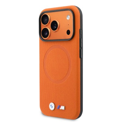 Apple iPhone 17 Pro Case, BMW Original Licensed, M-safe Charging Enabled, Ring Design, M Logo, PU Leather Cover - 2