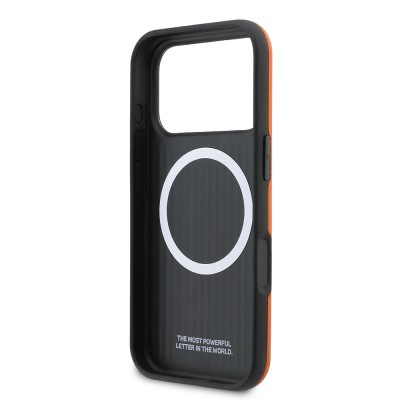 Apple iPhone 17 Pro Case, BMW Original Licensed, M-safe Charging Enabled, Ring Design, M Logo, PU Leather Cover - 7