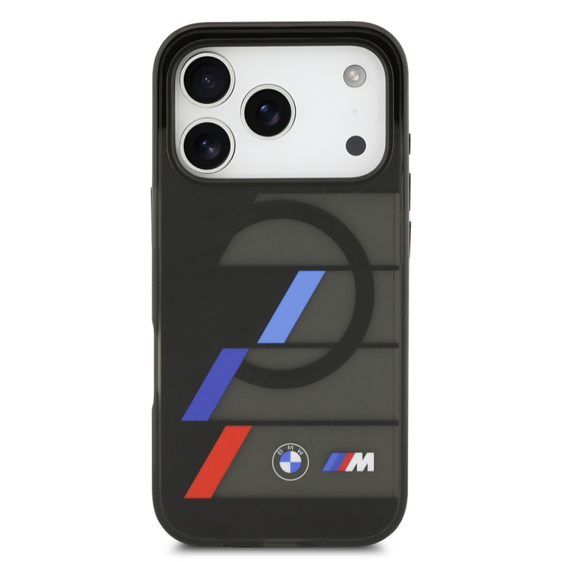 Apple iPhone 17 Pro Case BMW Original Licensed M-Safe Charging Feature IML Printed Three Color M Design Cover - 4