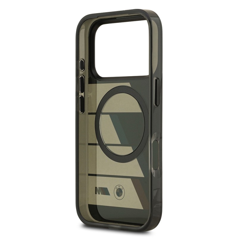 Apple iPhone 17 Pro Case BMW Original Licensed M-Safe Charging Feature IML Printed Three Color M Design Cover - 8
