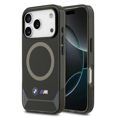 Apple iPhone 17 Pro Case BMW Original Licensed M-safe Charging Feature Metal Button Design IML Printed M Design Cover - BMW