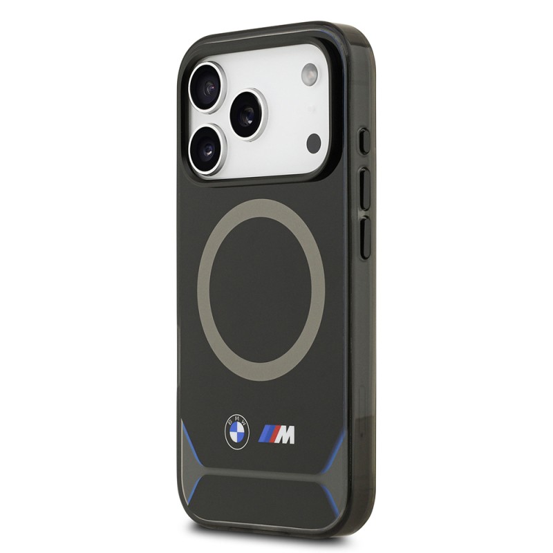 Apple iPhone 17 Pro Case BMW Original Licensed M-safe Charging Feature Metal Button Design IML Printed M Design Cover - 3