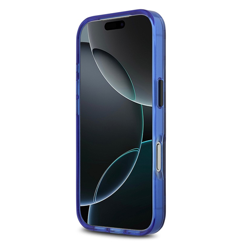 Apple iPhone 17 Pro Case BMW Original Licensed M-Safe Charging Feature Metal Camera Button Horizontal Stripe M Design Cover - 8