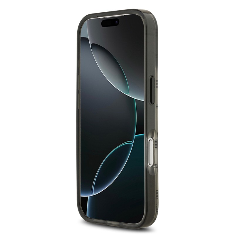Apple iPhone 17 Pro Case BMW Original Licensed M-Safe Charging Feature Metal Camera Button Horizontal Stripe M Design Cover - 15