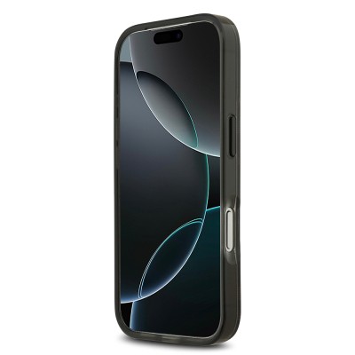 Apple iPhone 17 Pro Case BMW Original Licensed M-Safe Charging Feature Metal Camera Button Horizontal Stripe M Design Cover - 22