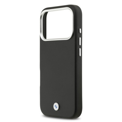 Apple iPhone 17 Pro Case BMW Original Licensed M-Safe Charging Feature Metal Logo Full Cover Leather Cover - 10