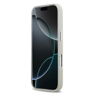 Apple iPhone 17 Pro Case BMW Original Licensed M-Safe Charging Feature Metal Logo Full Cover Leather Cover - 16