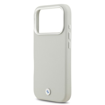 Apple iPhone 17 Pro Case BMW Original Licensed M-Safe Charging Feature Metal Logo Full Cover Leather Cover - 17