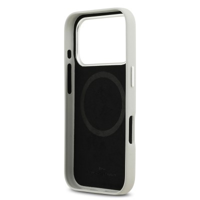 Apple iPhone 17 Pro Case BMW Original Licensed M-Safe Charging Feature Metal Logo Full Cover Leather Cover - 18