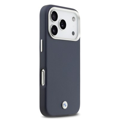 Apple iPhone 17 Pro Case BMW Original Licensed M-Safe Charging Feature Metal Logo Full Cover Leather Cover - 22