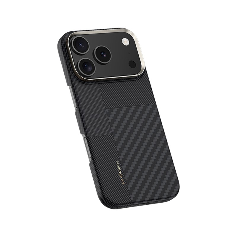 Apple iPhone 17 Pro Case Carbon Fiber Benks Montage ArmorAir Kevlar Cover with M-safe Charging Feature - 4