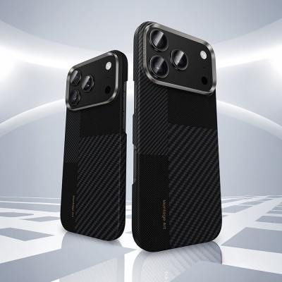 Apple iPhone 17 Pro Case Carbon Fiber Benks Montage ArmorAir Kevlar Cover with M-safe Charging Feature - 6