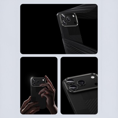 Apple iPhone 17 Pro Case Carbon Fiber Benks Montage ArmorAir Kevlar Cover with M-safe Charging Feature - 9