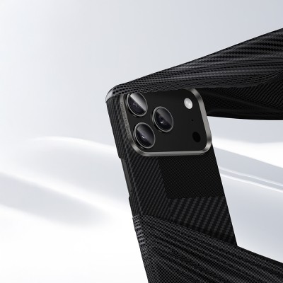 Apple iPhone 17 Pro Case Carbon Fiber Benks Montage ArmorAir Kevlar Cover with M-safe Charging Feature - 8