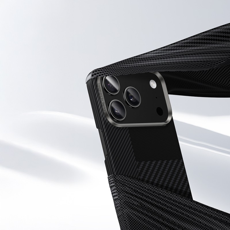 Apple iPhone 17 Pro Case Carbon Fiber Benks Montage ArmorAir Kevlar Cover with M-safe Charging Feature - 8