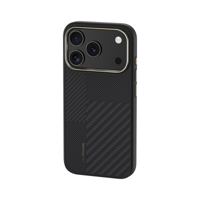 Apple iPhone 17 Pro Case Carbon Fiber Benks Montage Hybrid ArmorPro Kevlar Cover with M-safe Charging Feature - 3
